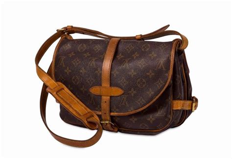 Louis Vuitton anni '80, raro Monogram in tela e pelle, borsa